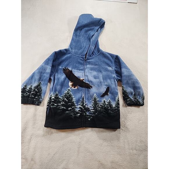 Kids Tra Crest Full Zip Hooded Jacket Size‎ 5T W/Eagles - Picture 1 of 5